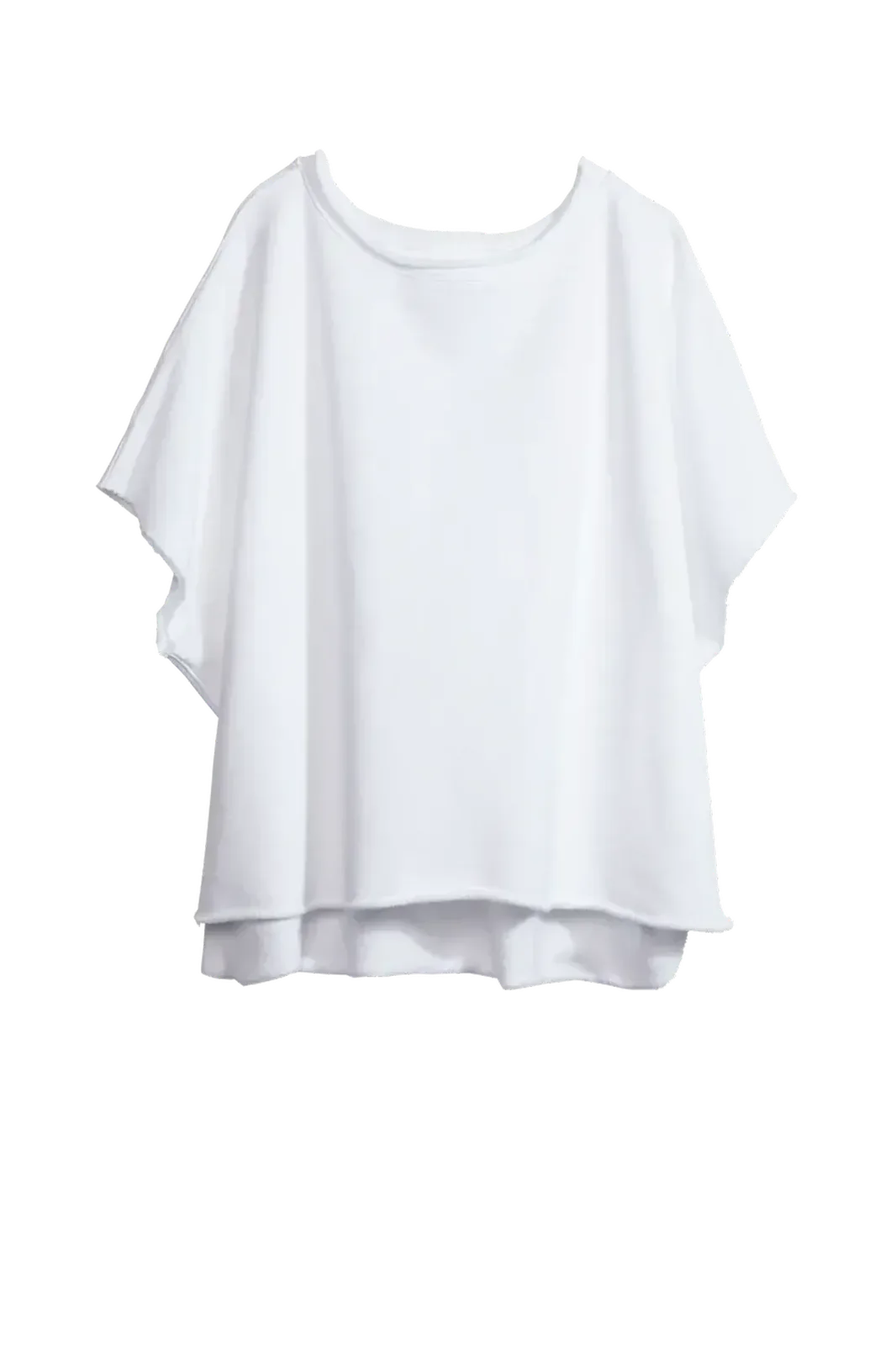 Frank & Eileen Sweater Capelet Olive in White