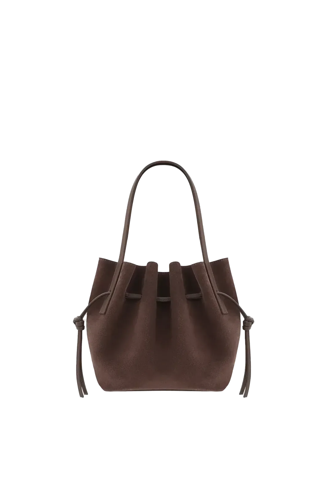 Tasche Mini Scallop Tote in Nutmeg Suede