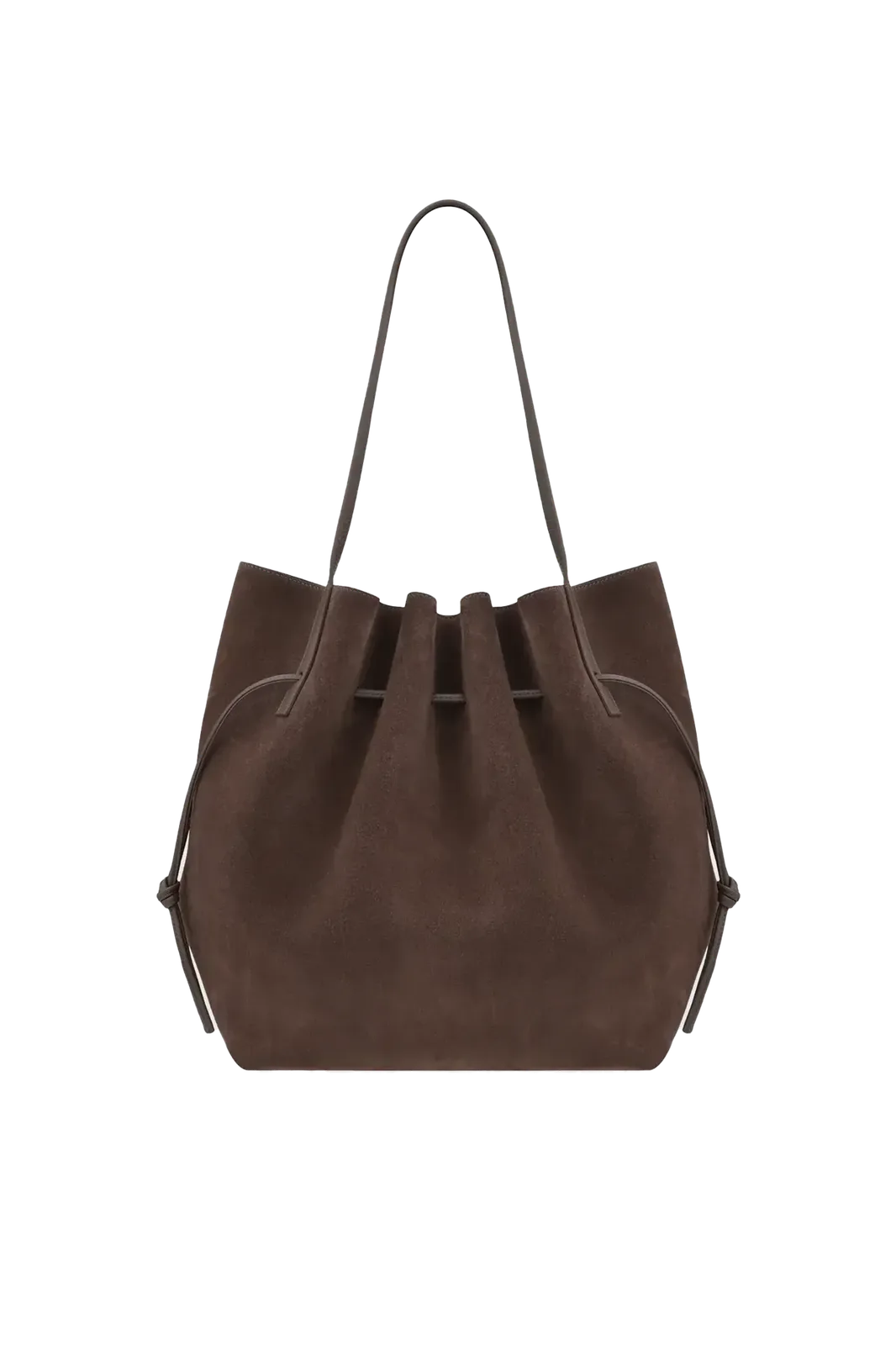 Tasche Scallop Tote in Nutmeg Suede