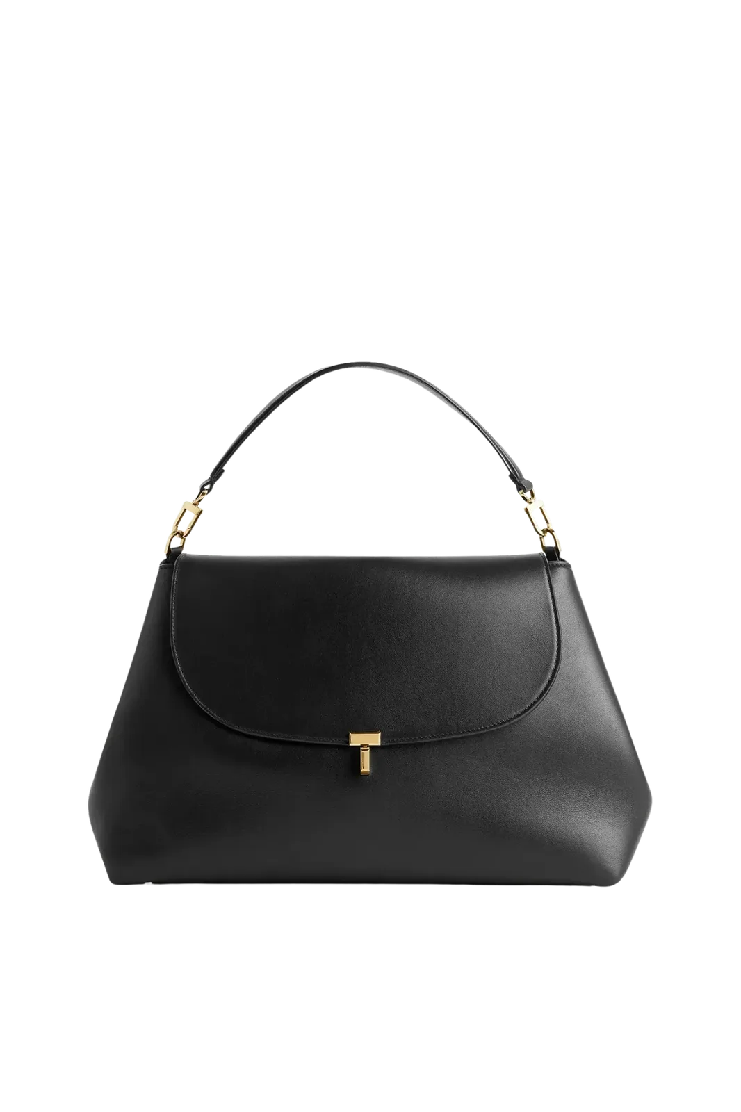 Tasche T-Lock Leather Satchel in Black