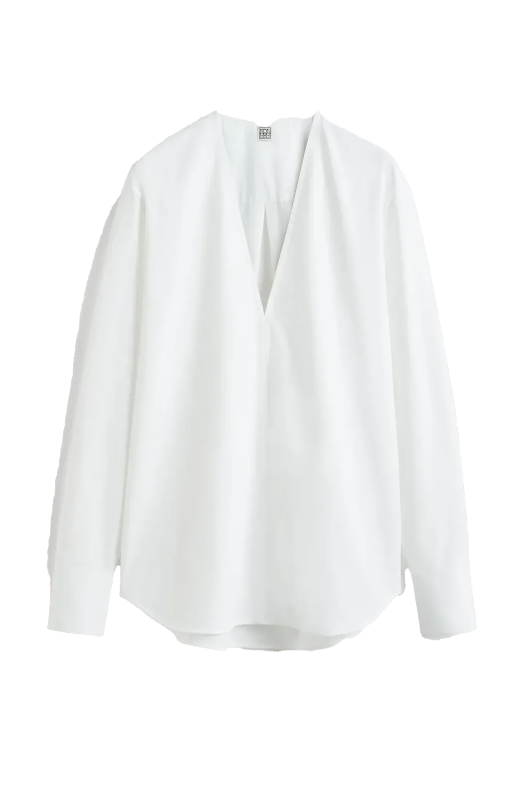 Shirt V-Neck in White