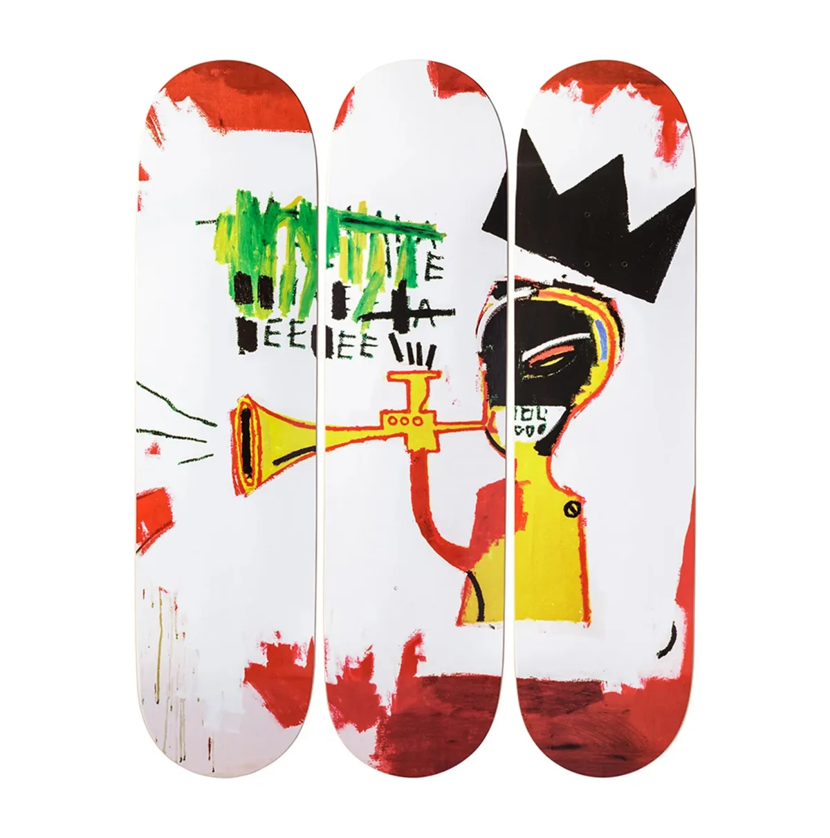 Wall Art Boards "TRUMPET" by Jean Michel Basquiat